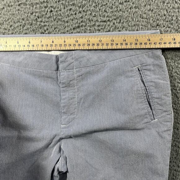 GUIDE BOAT COMPANY PANTS WOMENS 32 BLUE WHITE STRIPE FITS 34x28 MADE IN ITALY - Picture 9 of 10